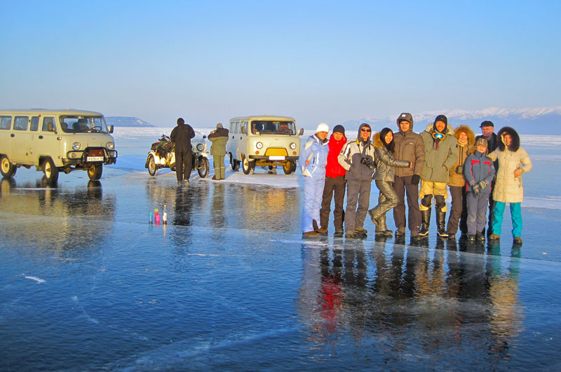 frozen lake baikal, Siberia, Russia